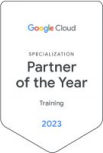 Google Cloud Specialization Partner of the Year 2023 badge