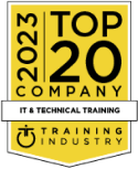 Training Industry 2023 Top 20 Company, IT & Technical Training badge