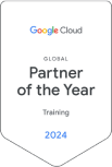 Google Cloud Global Partner of the Year Training 2024 badge