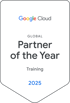 Google Cloud Global Partner of the Year Training 2025 badge